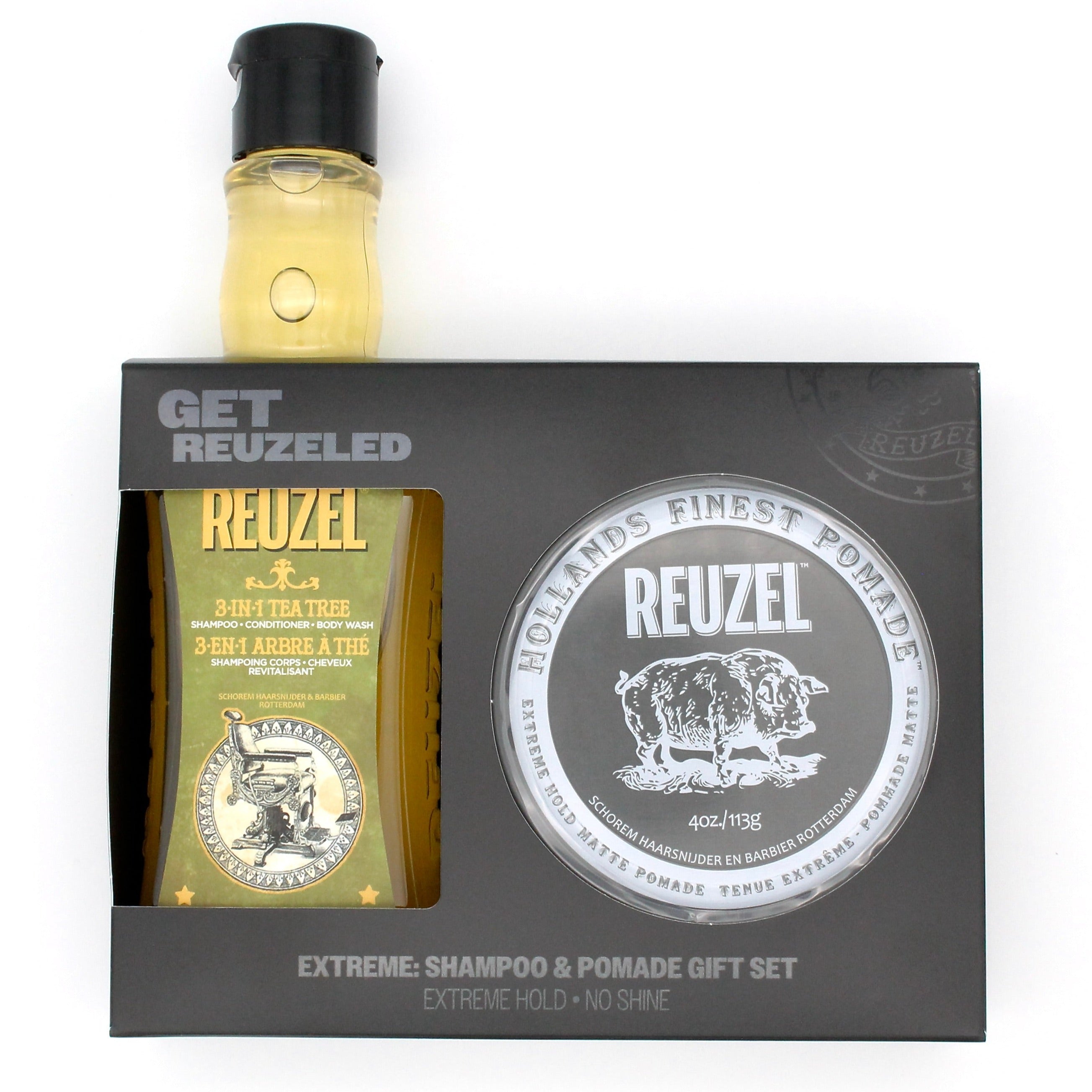 Extreme Hold Matte Pomade & 3-in-1 Shampoo Gift Set