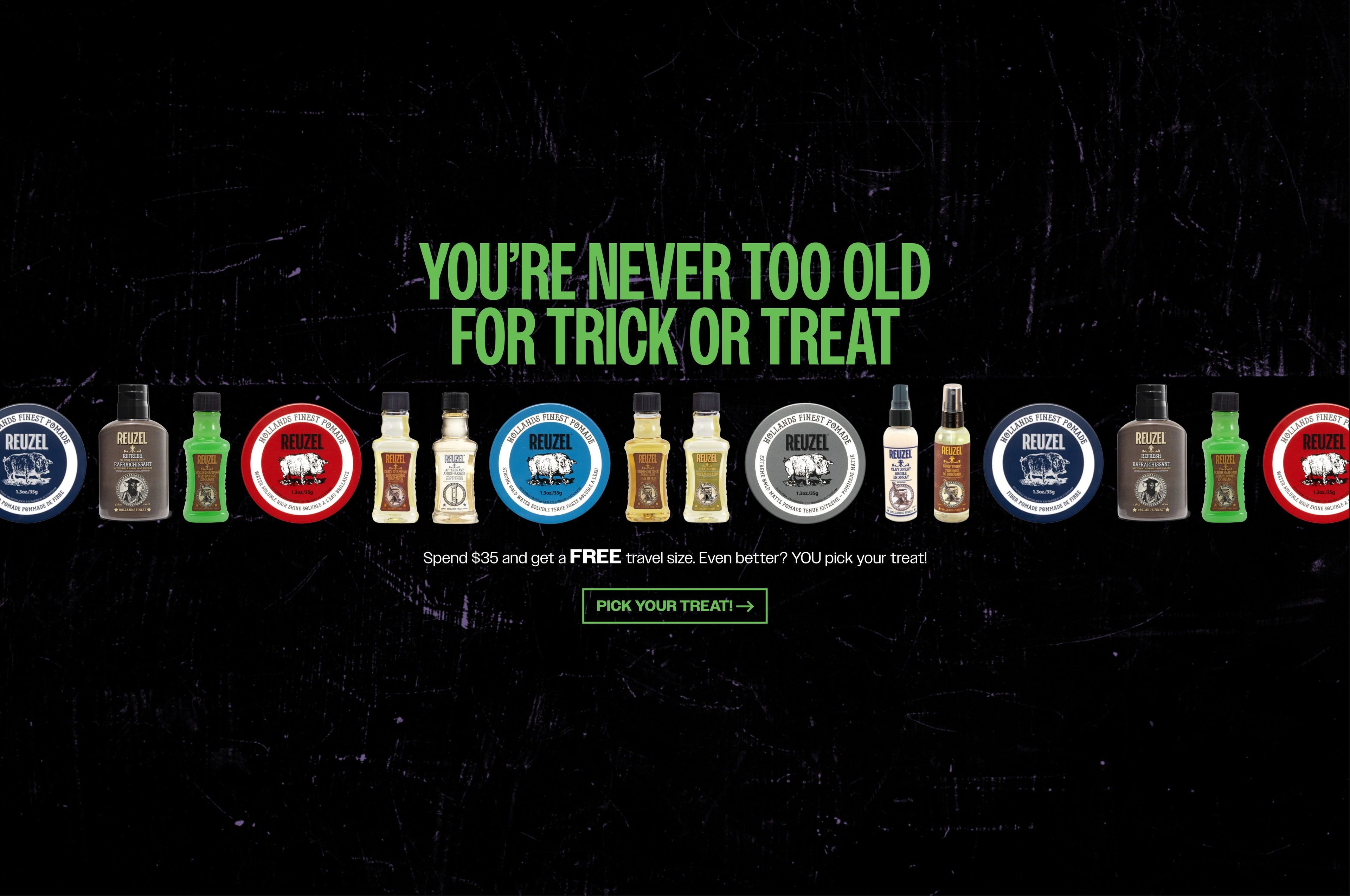 Pick your treat! Spend $35 and get a free travel size product. Shop the collection.