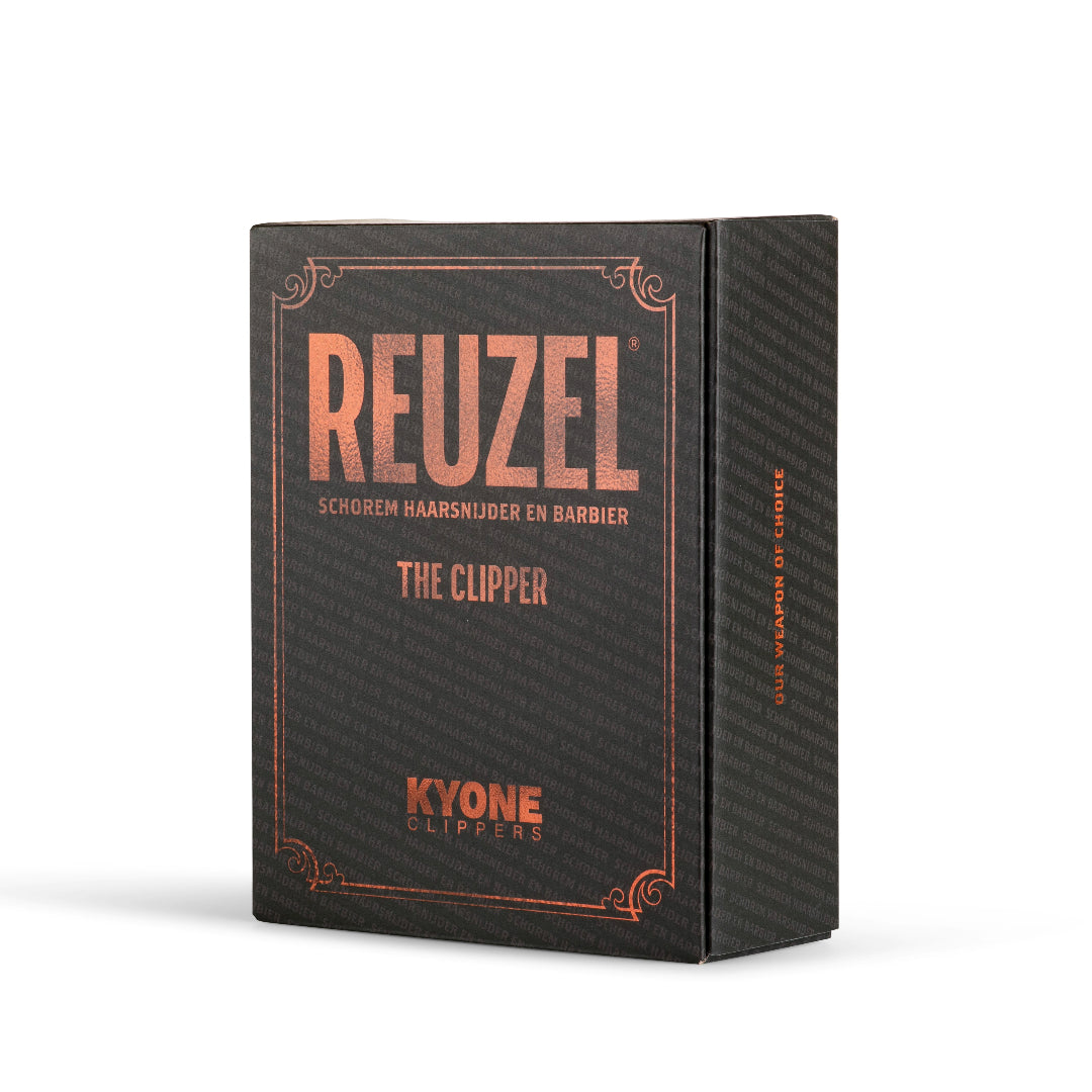 Box with Reuzel Clippers