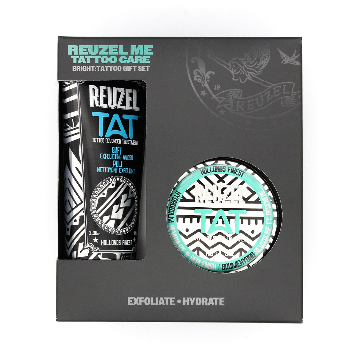 BRIGHT Tattoo Care Gift Set - BUFF & Hydrabalm