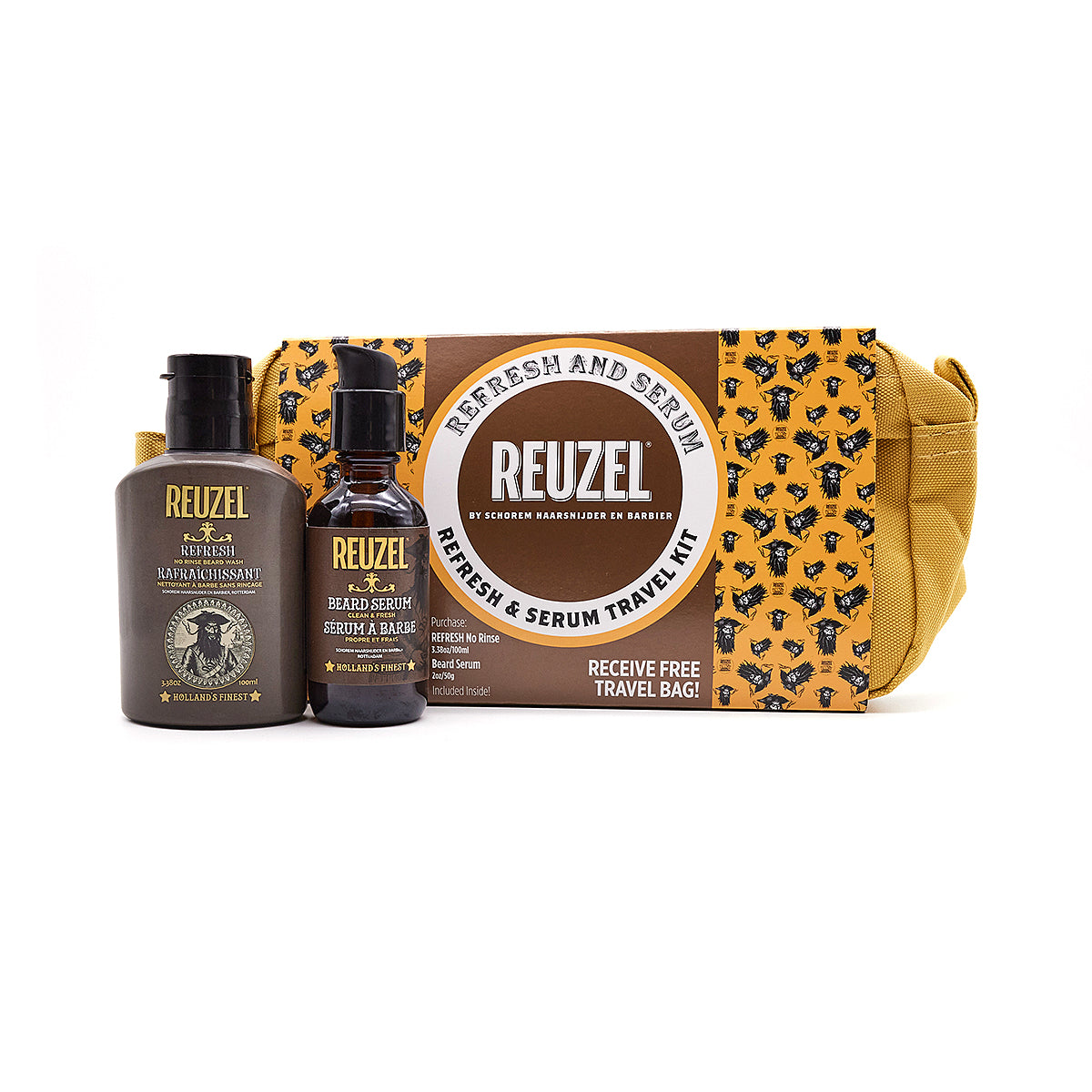 REFRESH & Serum Beard Travel Kit