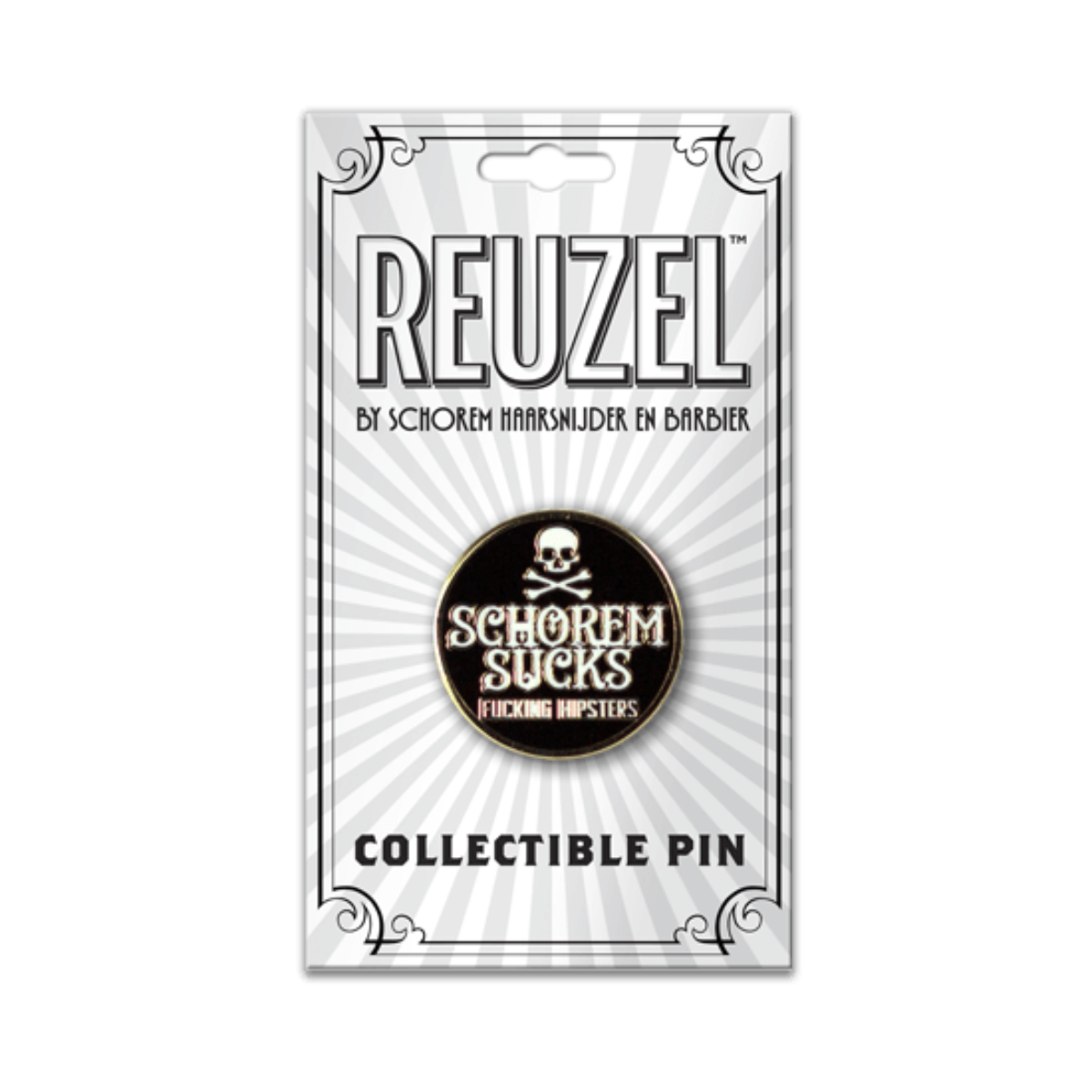 Reuzel Collectible Lapel Pin for Sale - Schorem Sucks