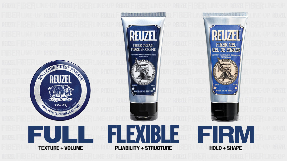 Fiber Pomade, Fiber Cream, and Fiber Gel