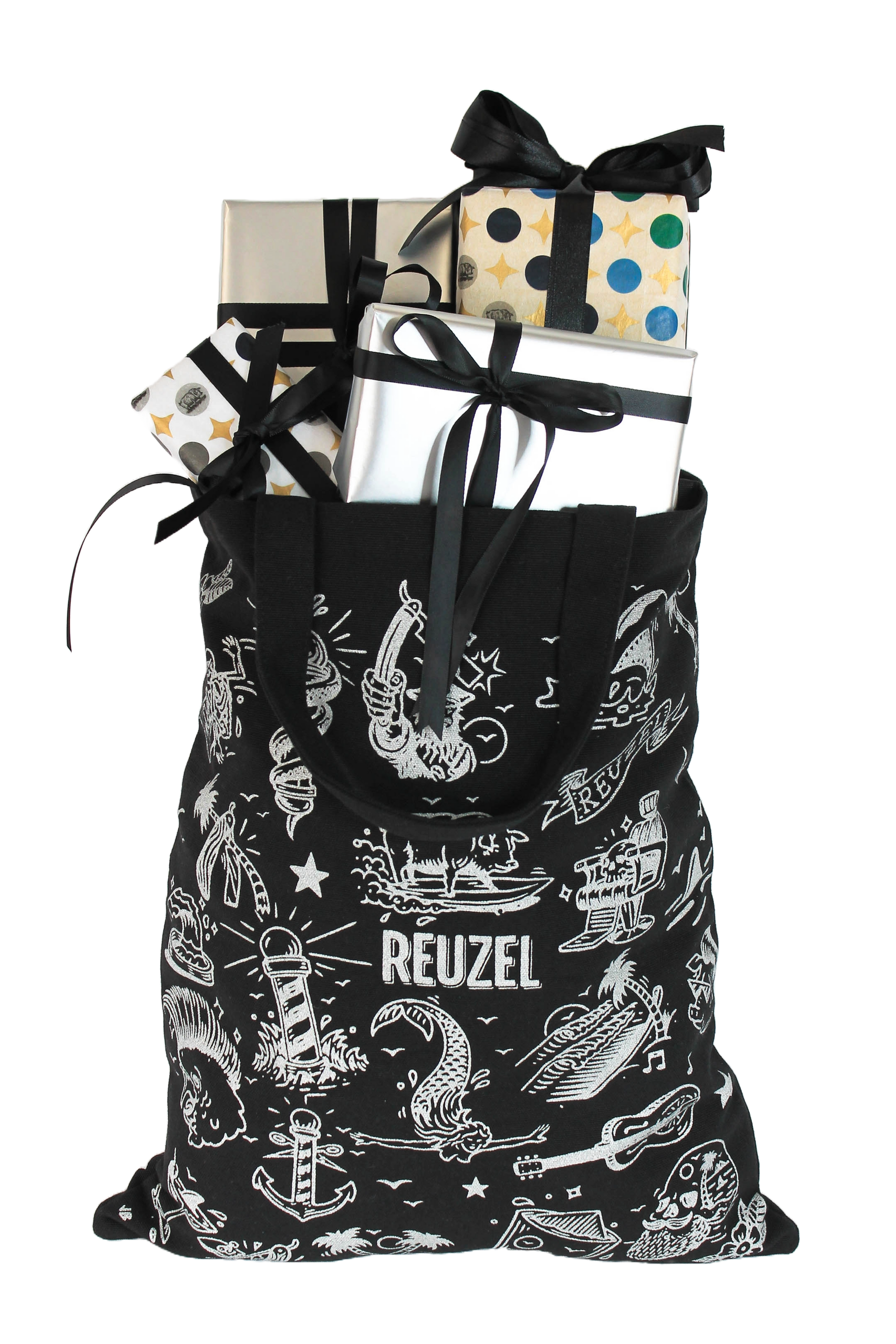 REUZEL Black Tote Bag