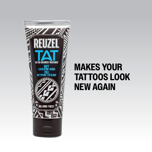 TAT Trio - Hydrabalm, BUFF Exfoliating Wash, SHINE Tattoo Spray