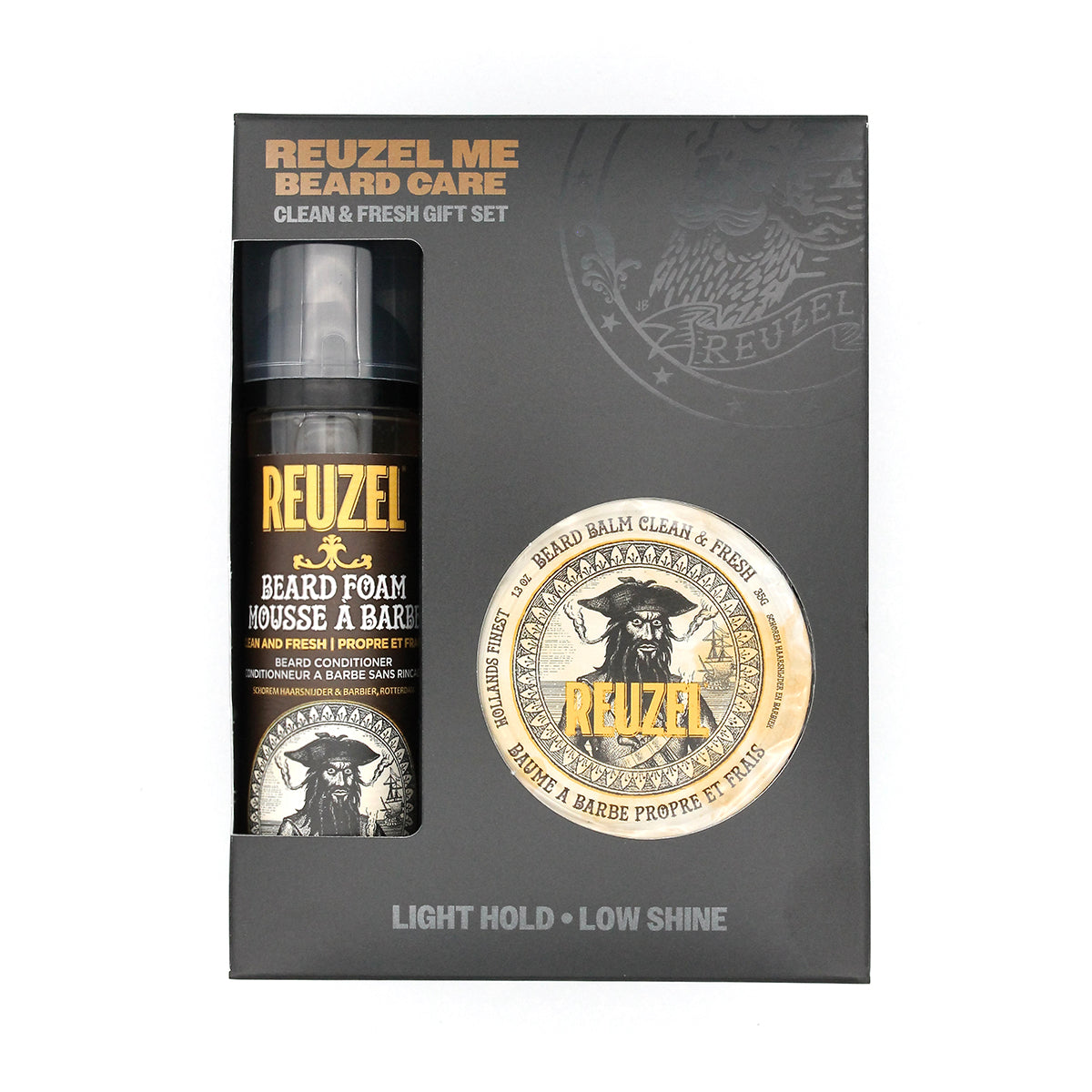 Clean & Fresh Beard Care Gift Set - Beard Balm & Beard Foam