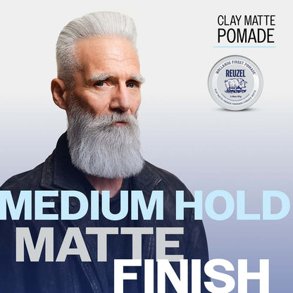 Reuzel clay matte pomade medium hold matte finish
