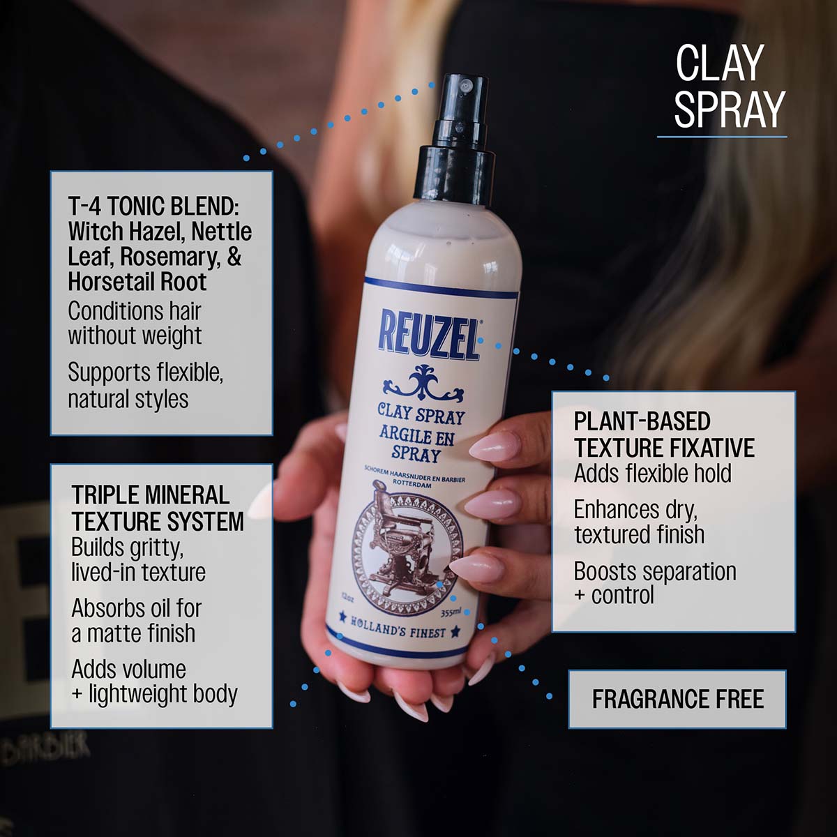Clay Spray | Men's Matte Texture Spray – Reuzel
