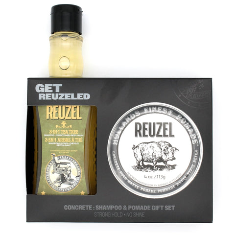 Concrete Pomade & 3-in-1 Shampoo Gift Set