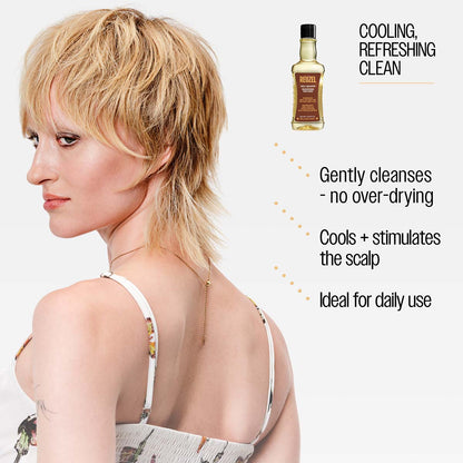 Reuzel daily shampoo cooling refreshing clean gently cleanses no over-drying cools and stimulates the scalp ideal for daily use