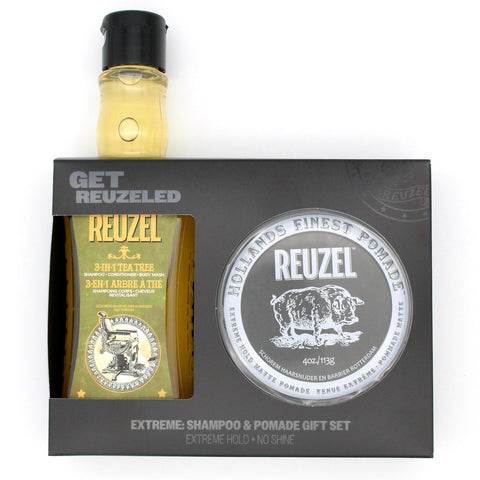 Extreme Hold Matte Pomade & 3-in-1 Shampoo Gift Set