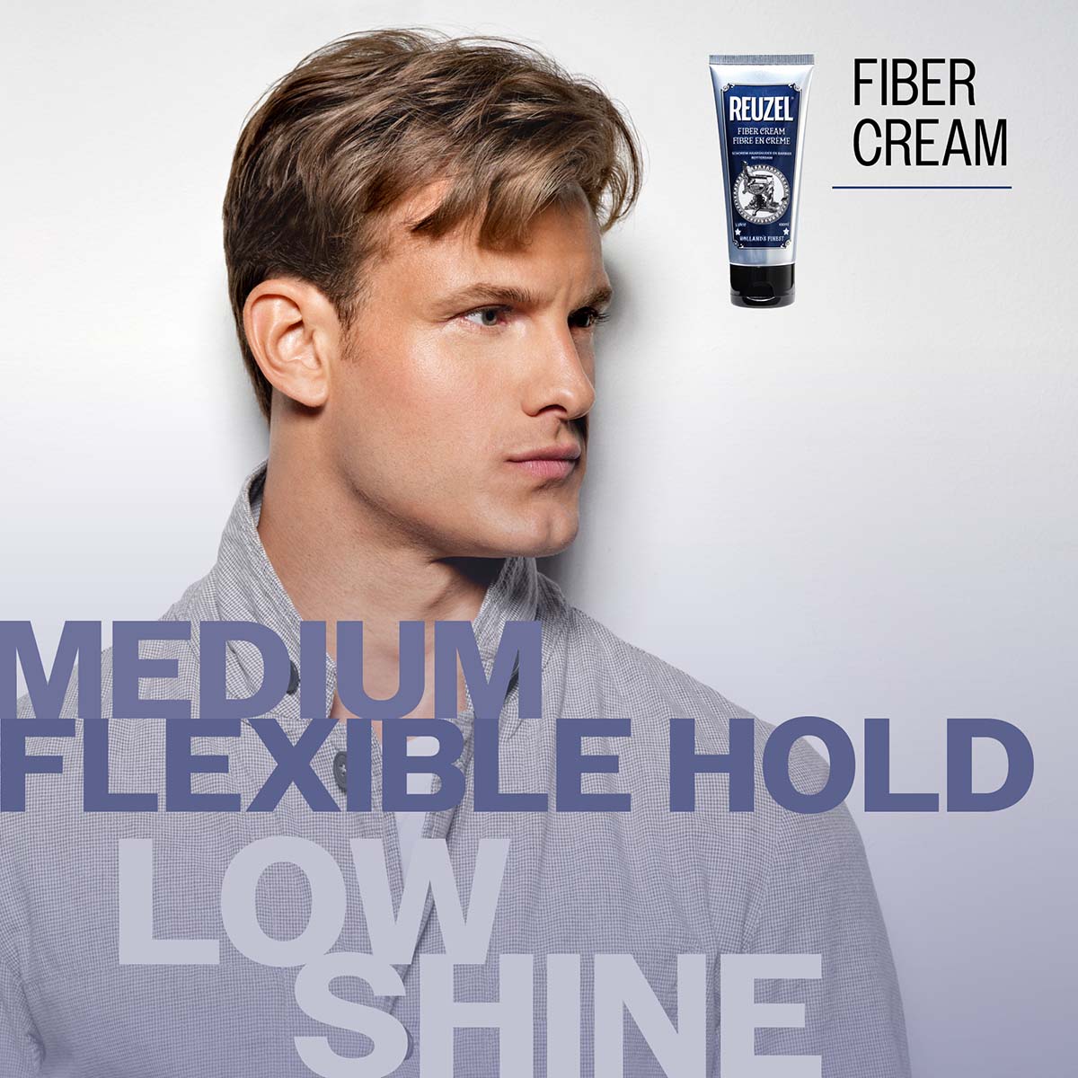 Reuzel fiber cream medium flexible hold low shine