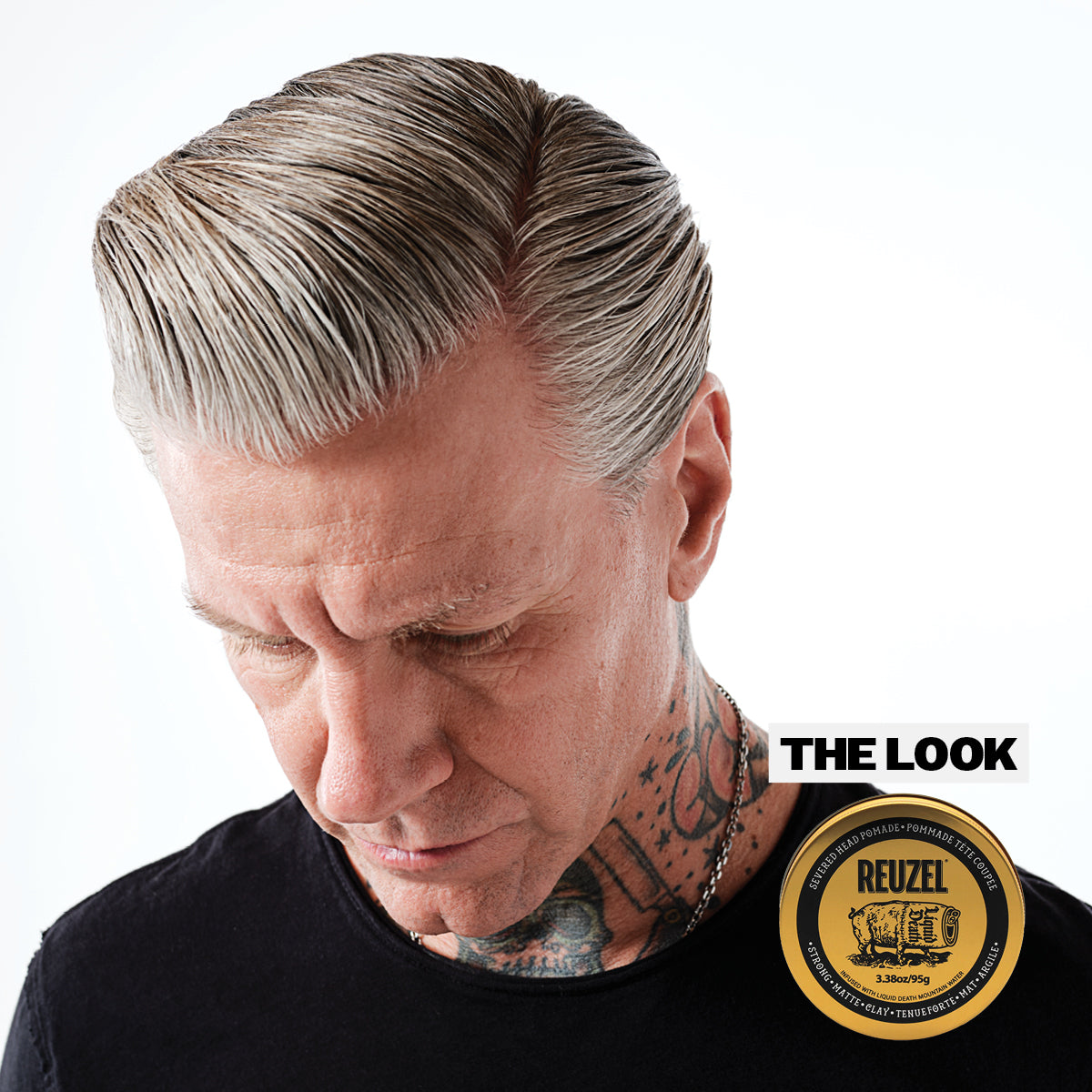 REUZEL x Liquid Death Severed Head Clay Pomade