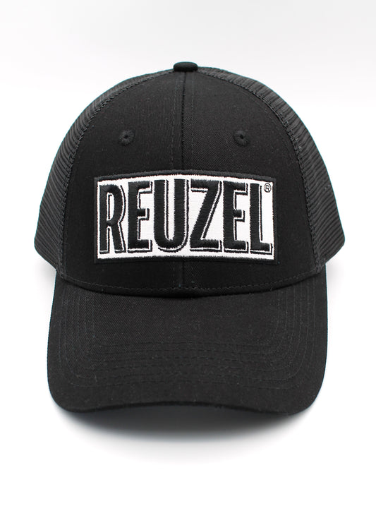 REUZEL Black Baseball Hat white logo