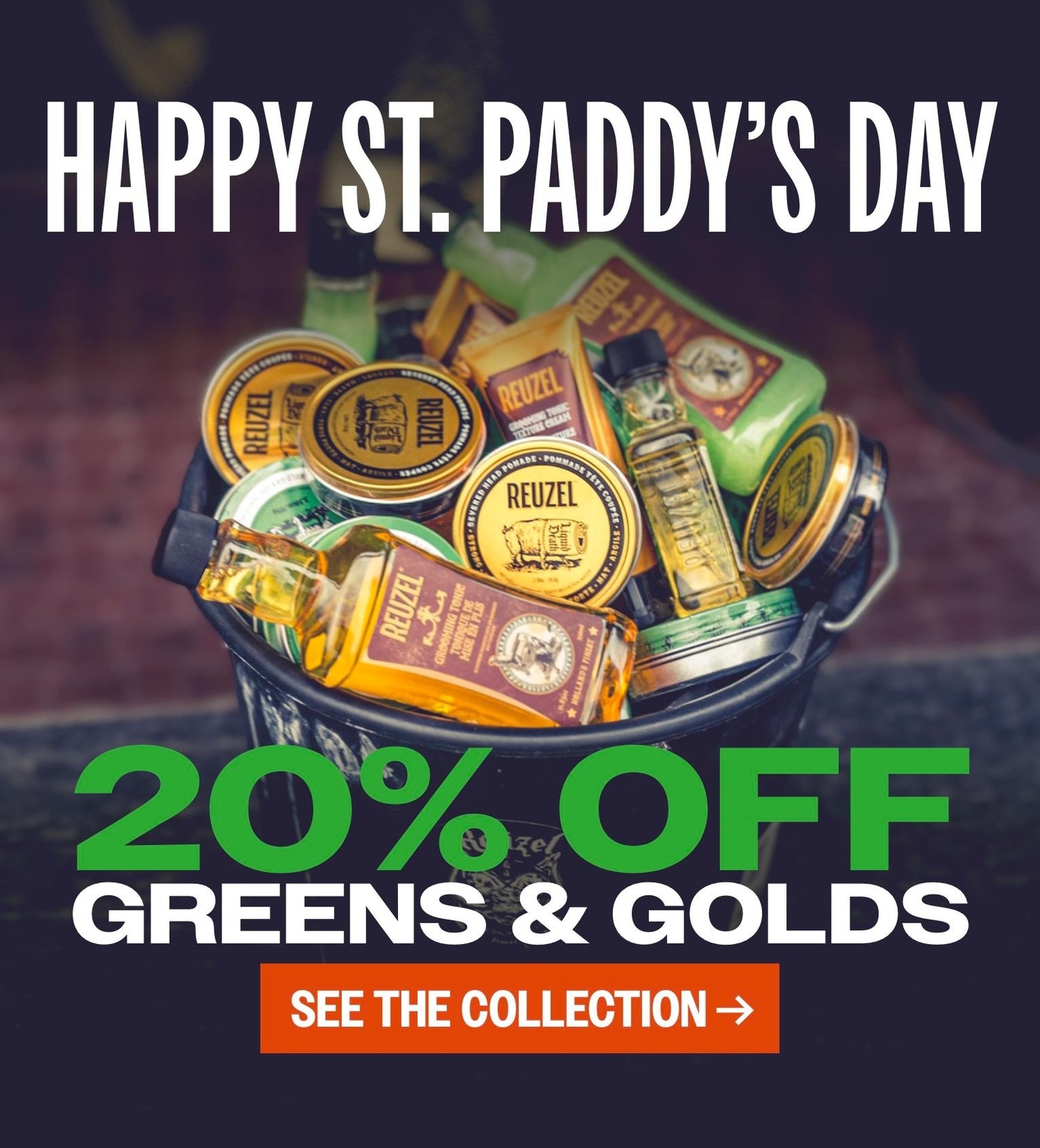 Happy St. Paddy's Day 20% off Greens and golds. See the collection. Geti in the Irish state of mind with our greens and golds 20% off.