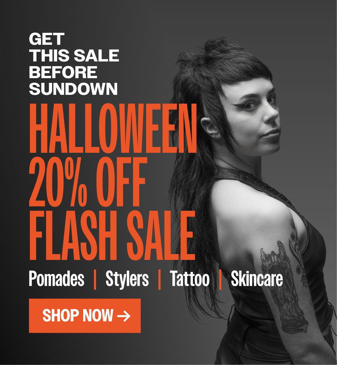 20% off All Products! Stock Up on products to use this Halloween