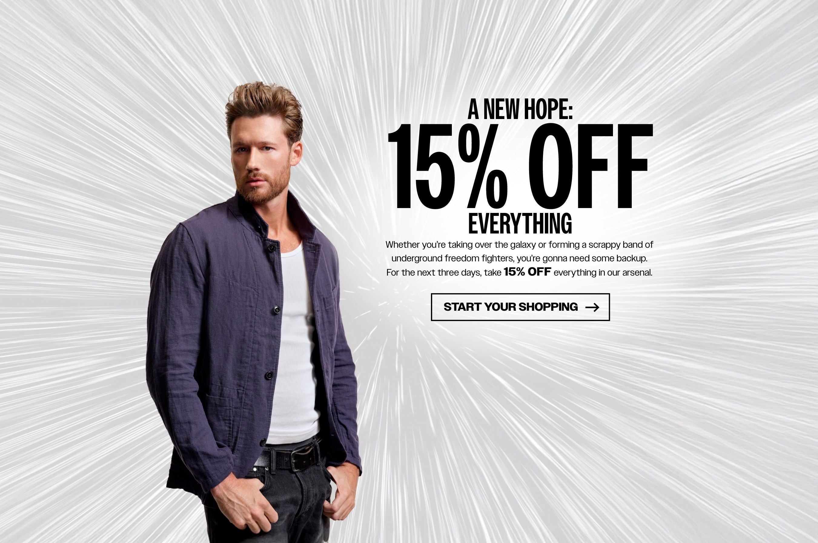 15% off all products *exclusions apply 