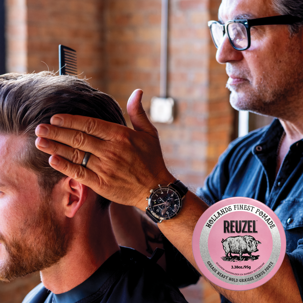 Pink Pomade Grease-Pomade-Reuzel