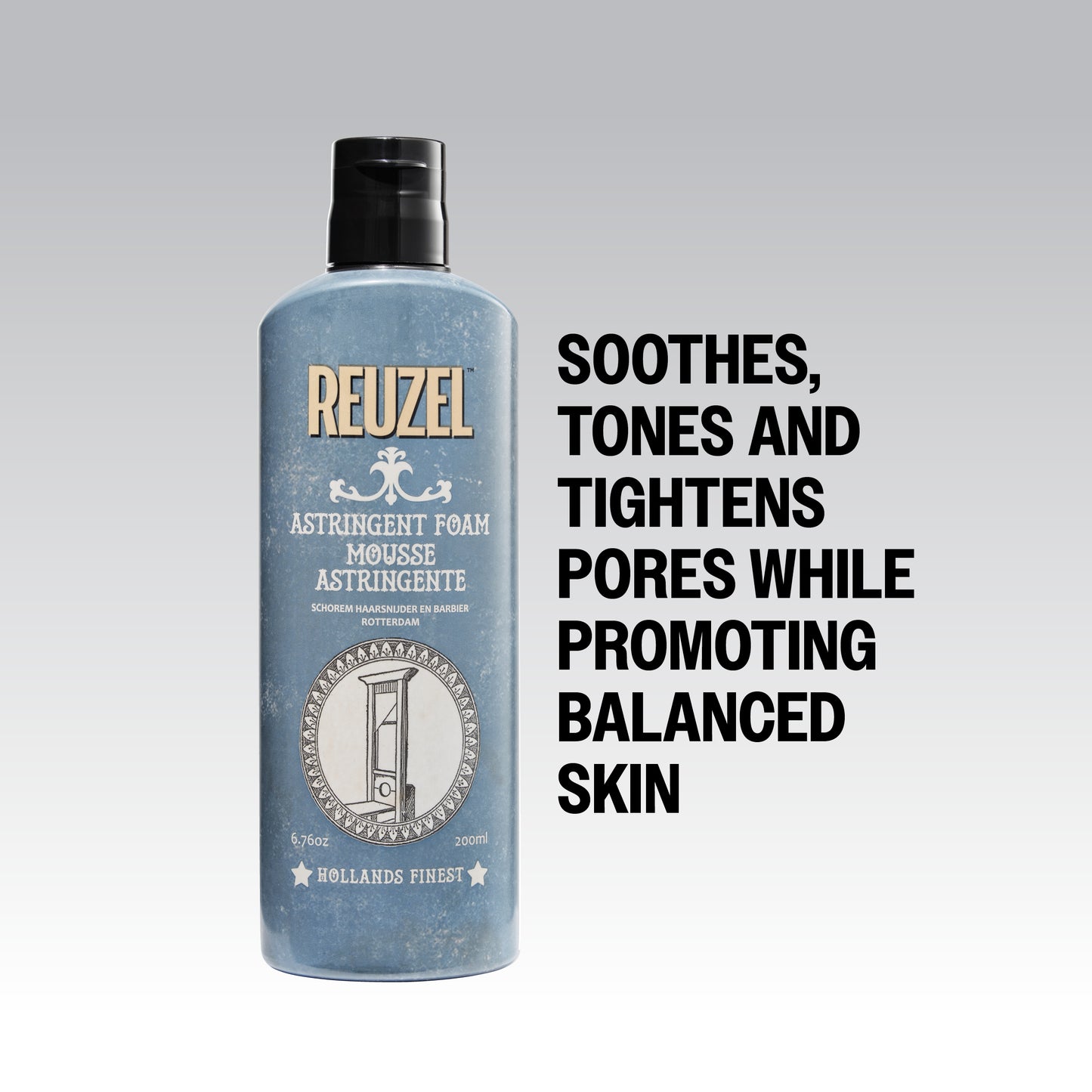 REUZEL Astringent Foam soothes, tones and tightens pores while promoting balanced skin