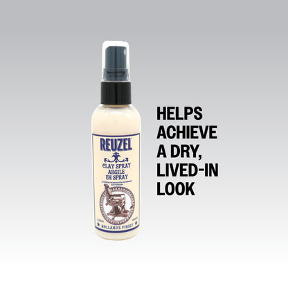 REUZEL Clay Spray Helps Achieve a Dry, Lived - in Look