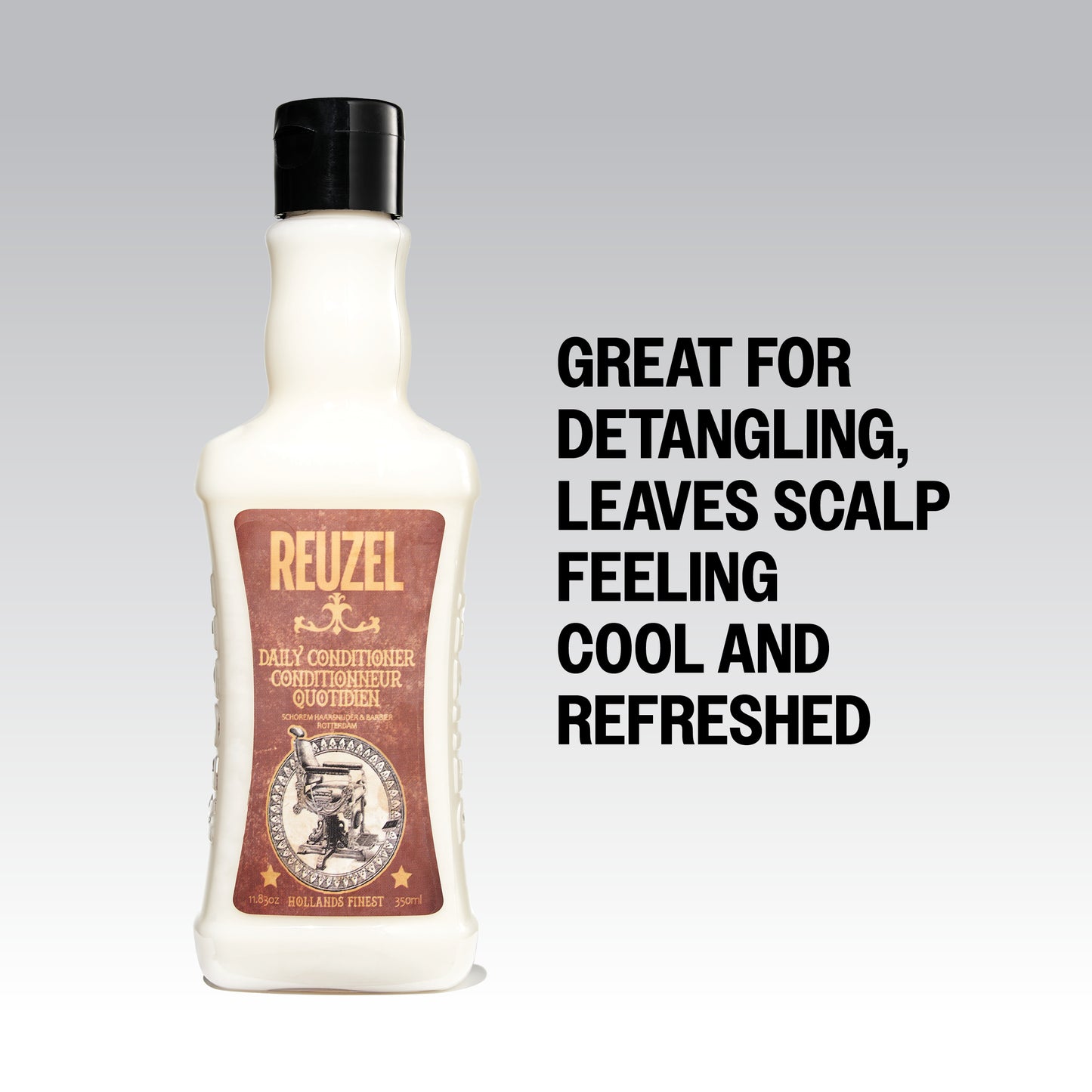 REUZEL Daily Conditioner is great for detangling, leaves scalp feeling cool and refreshed