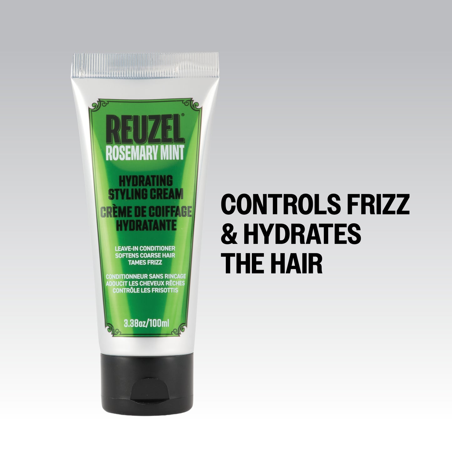 REUZEL Rosemary Mint Hydrating Styling Cream controls frizz & hydrates the hair