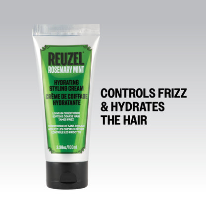 REUZEL Rosemary Mint Hydrating Styling Cream controls frizz & hydrates the hair
