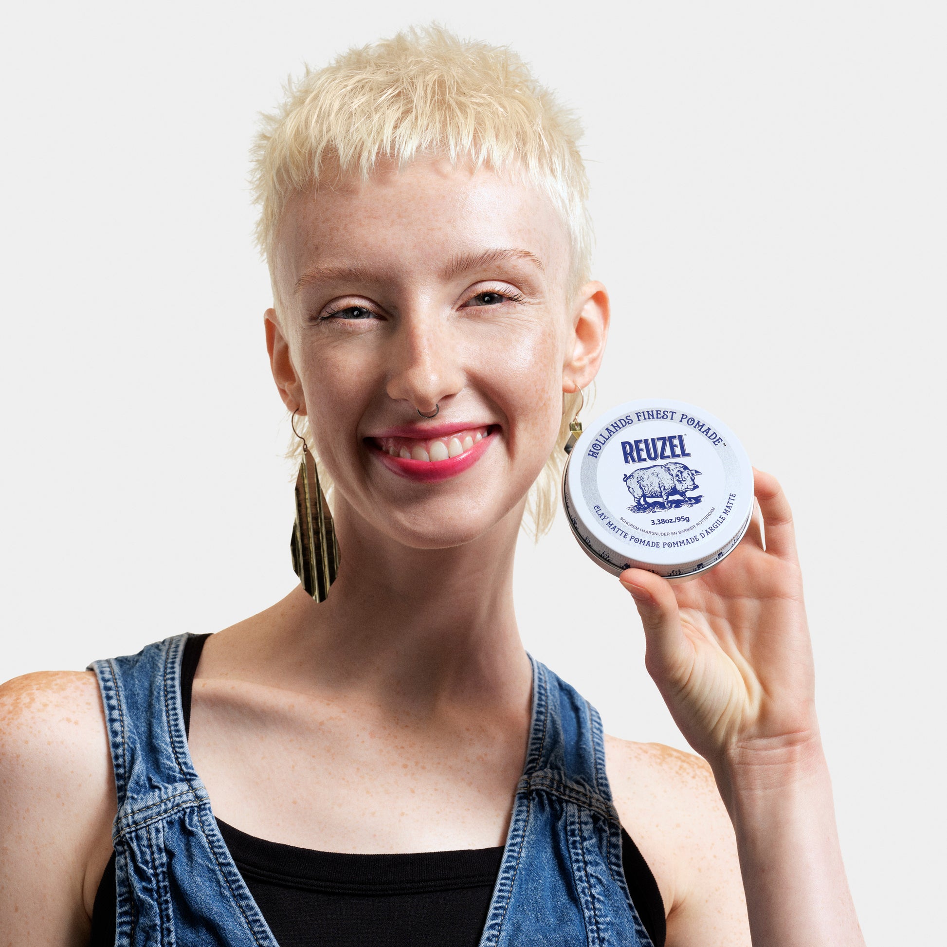 Clay Matte Pomade -Medium Hold Matte Finish Pomade | Reuzel