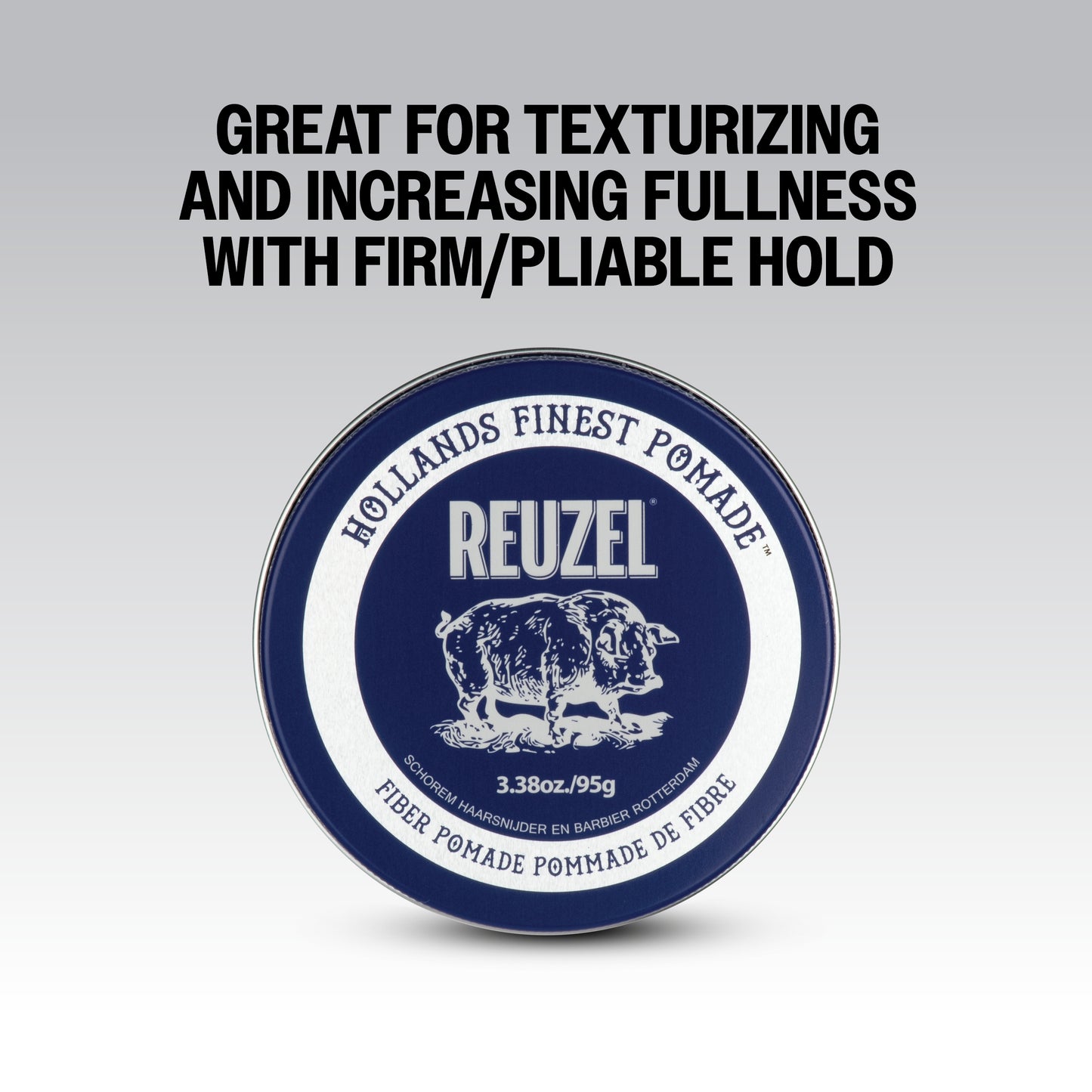 Great for Texturizing and Increasing Fullness with Firm / Pliable Hold. REUZEL Fiber Pomade.