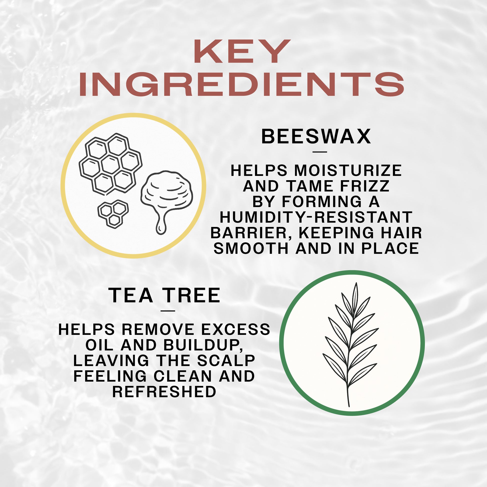 Key Ingredients of REUZEL Green pomade: Beeswax for smoothening the hair and tea tree to remove excess oil.