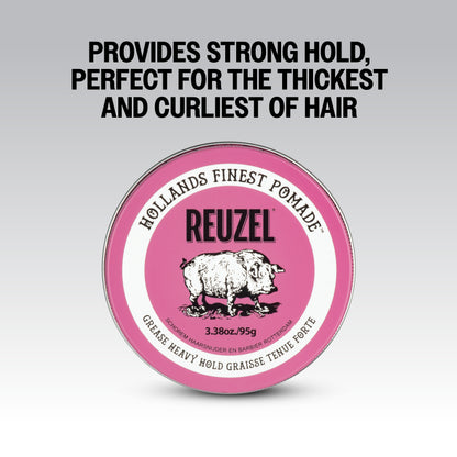 Provides strong hold, perfect for the thickest and curliest of hair.