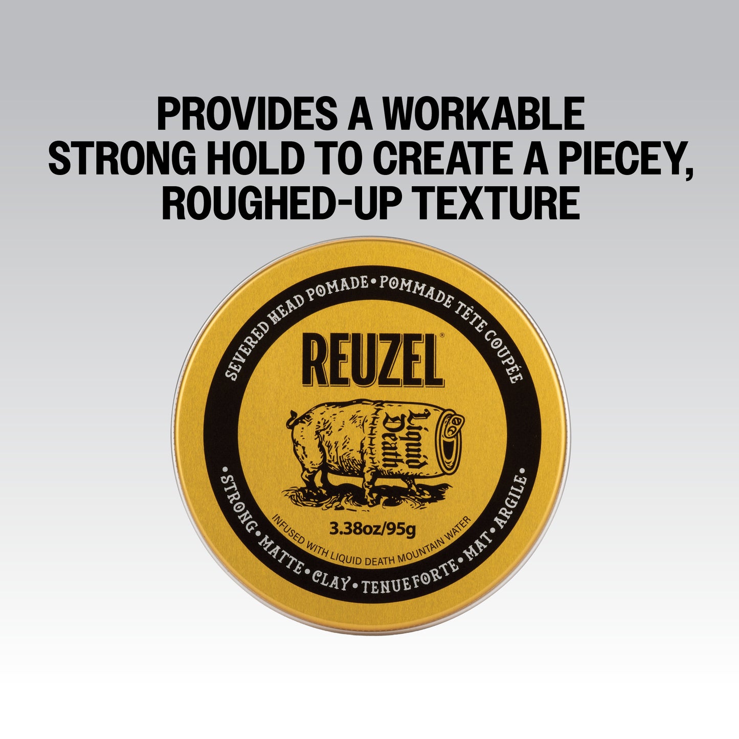 Provides A Workable Strong Hold to Create a Piecey, Roughed - up Texture. REUZEL Severed Head Strong Hold Matte Pomade