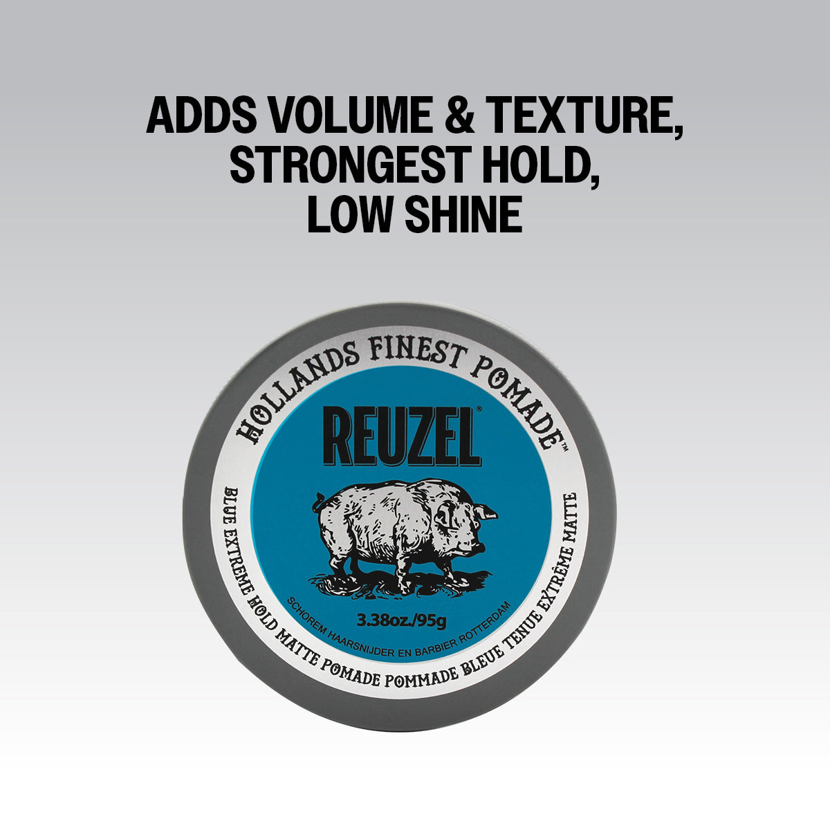 Blue Extreme Hold Matte POM/AID for a Cure