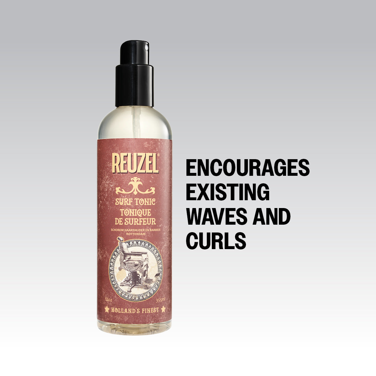 Encourages existing waves and curls  