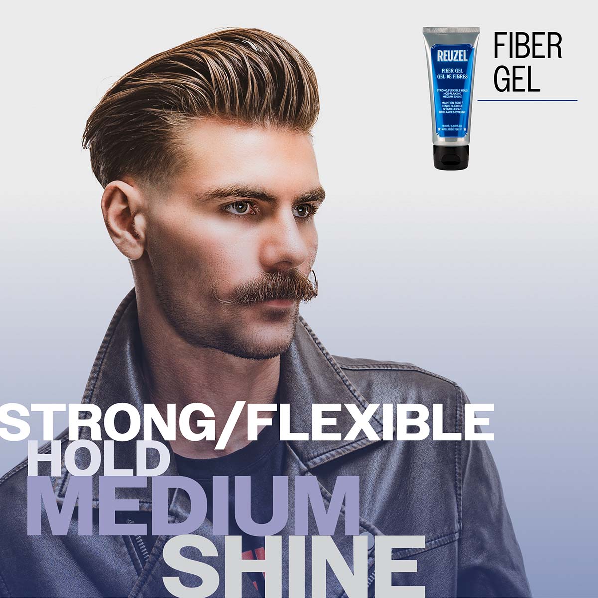 Reuzel Fiber gel strong/flexible hold medium shine