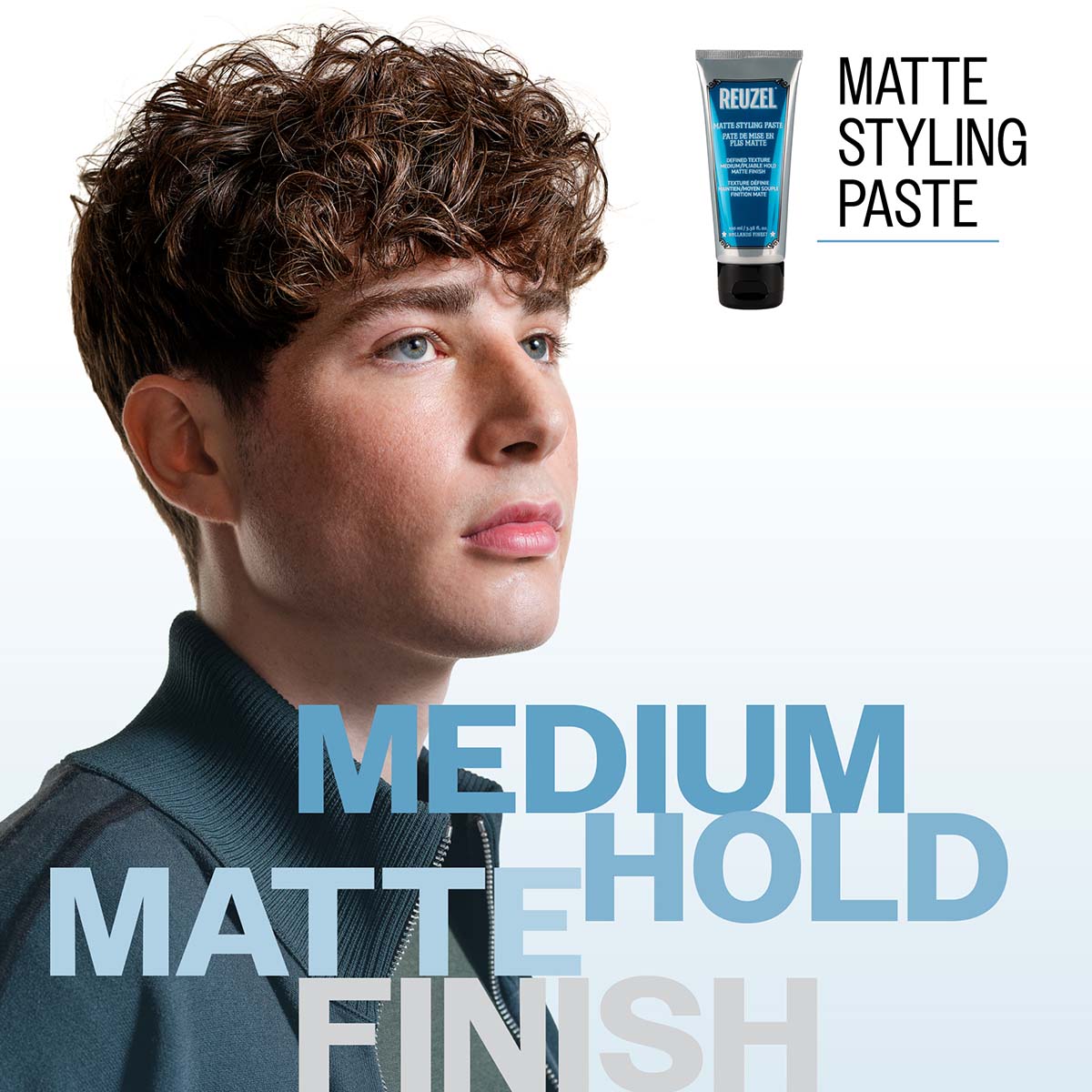 Reuzel matte styling paste medium hold matte finish