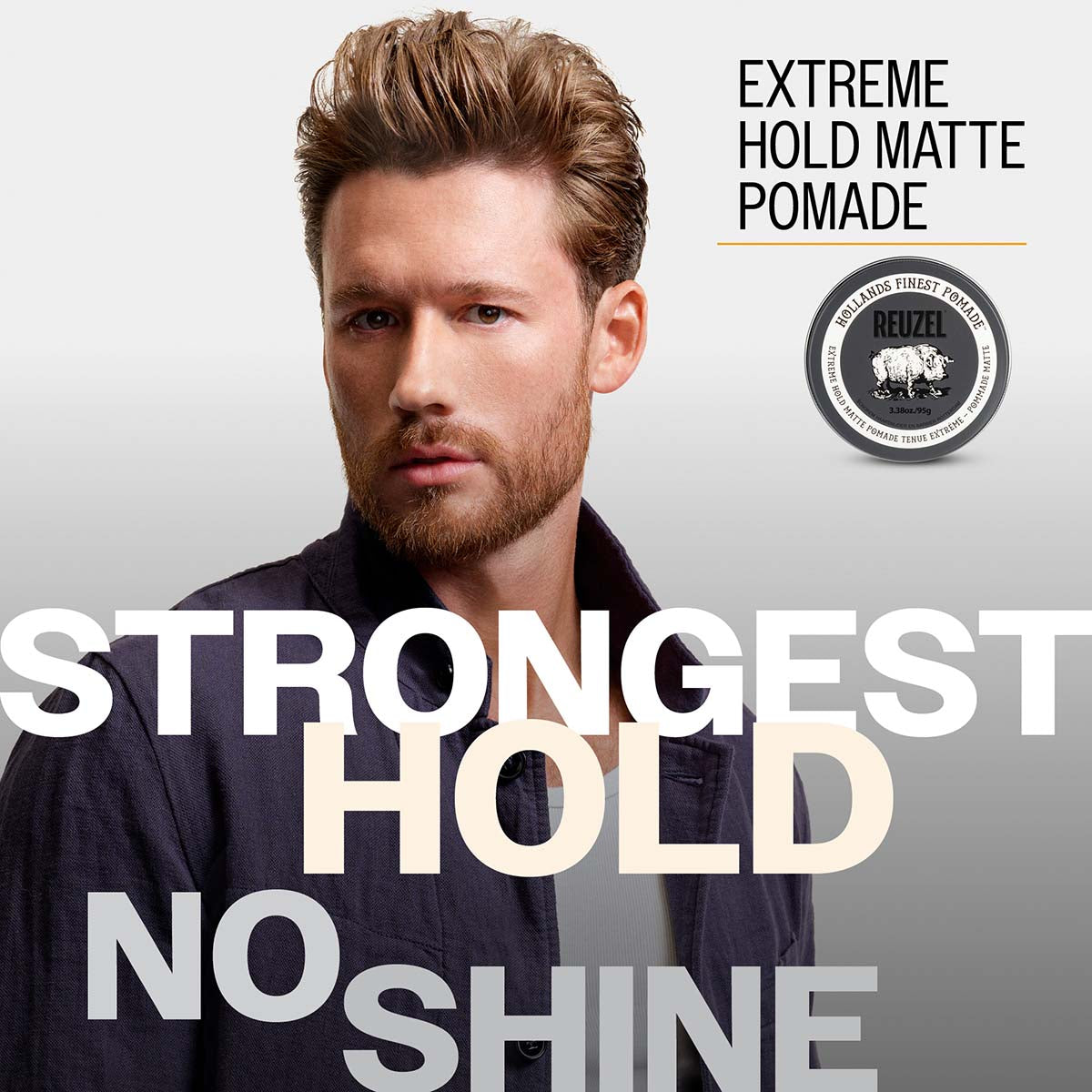 Extreme hold matte pomade strongest hold no shine