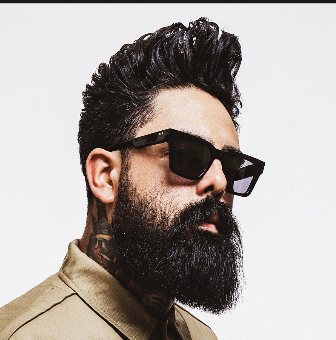 Bearded man with sunglasses