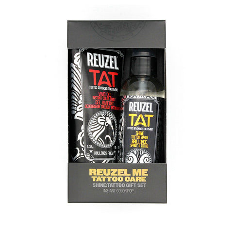 SHINE Tattoo Care Gift Set - VIVID Gel & SHINE Spray - Reuzel