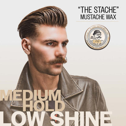 Reuzel "the state" mustache wax medium hold low shine