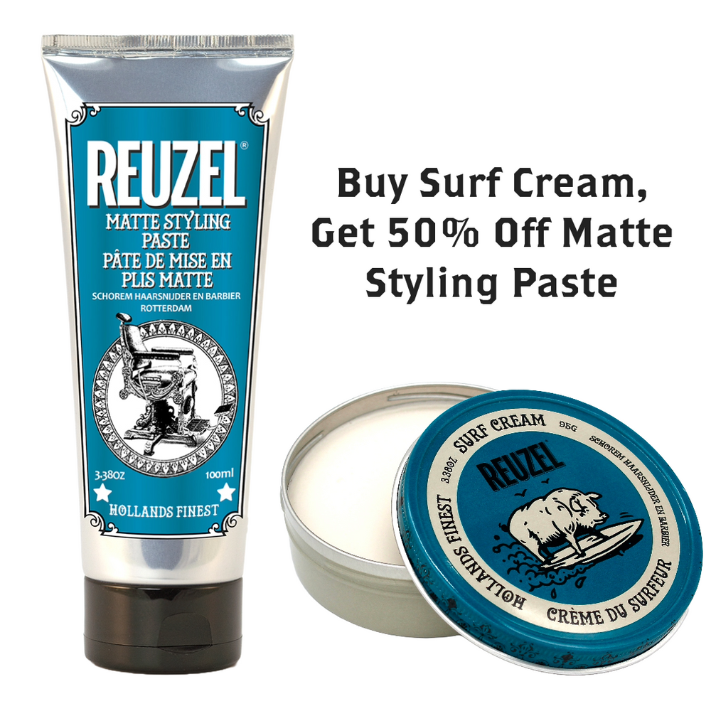 Surf Cream + Matte Styling Paste Bundle - Reuzel
