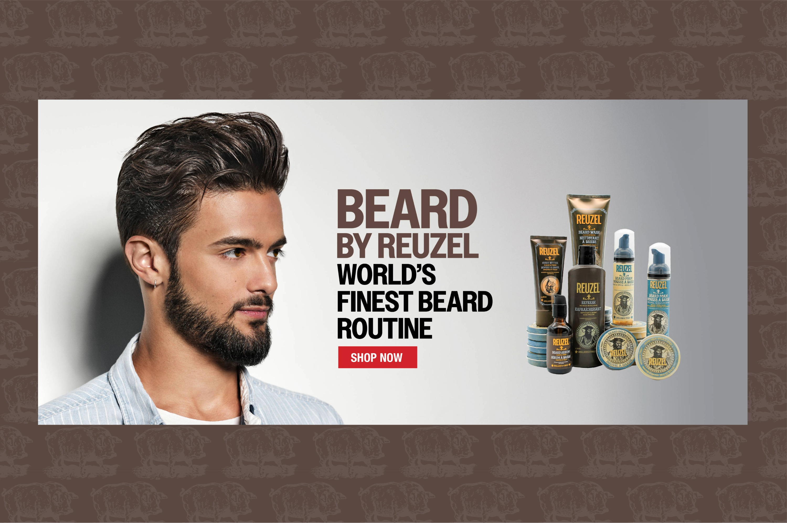 BEARD BY REUZEL World's Finest Beard Routine. Click to shop now!