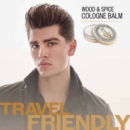 Reuzel wood and spice cologne balm travel friendly