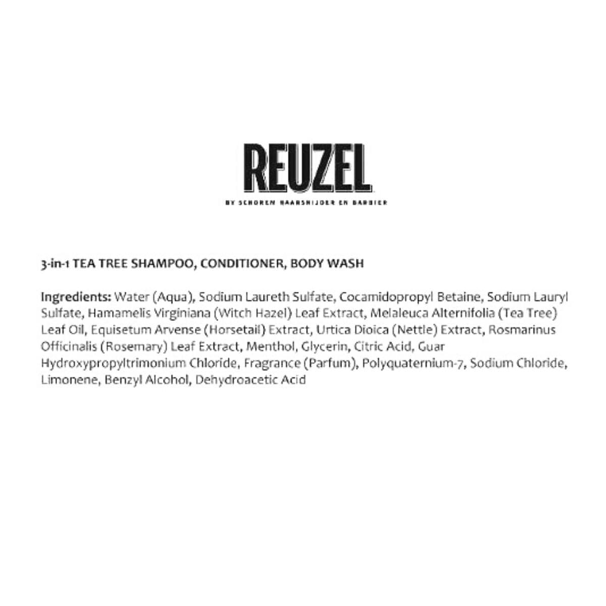 Travel Size 3-in-1 Shampoo - Reuzel