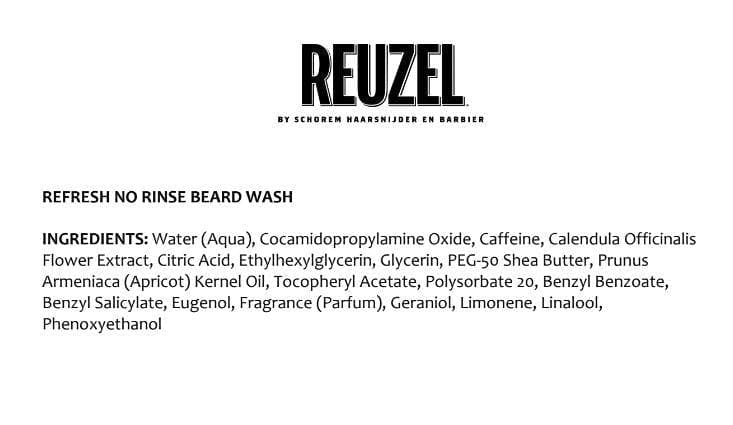 Travel Size REFRESH No Rinse Beard Wash - Reuzel