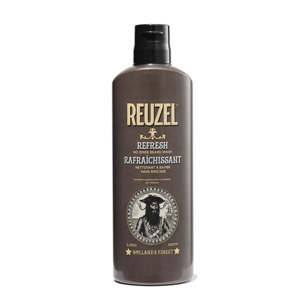 REFRESH Men's No Rinse Beard Wash | Beard Grooming | Reuzel