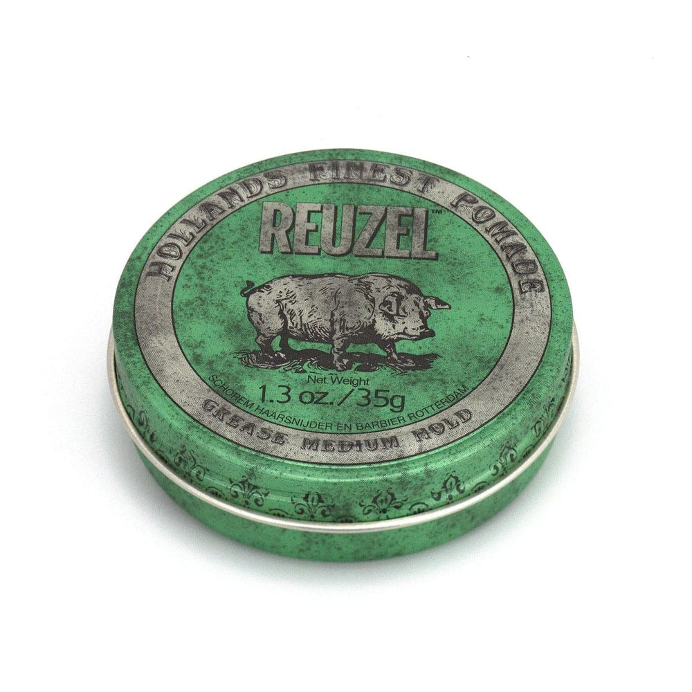 travel size green grease pomade